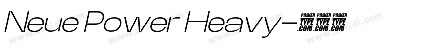 Neue Power Heavy字体转换